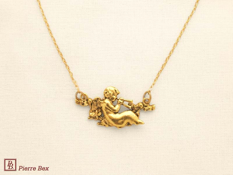 Pierre Bex Art-Nouveau necklace cherub 44154-D6