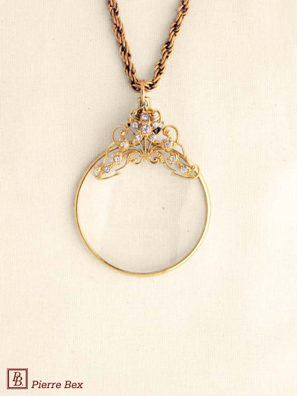 Pierre Bex Art-Deco magnifying glass necklace 45013-D3