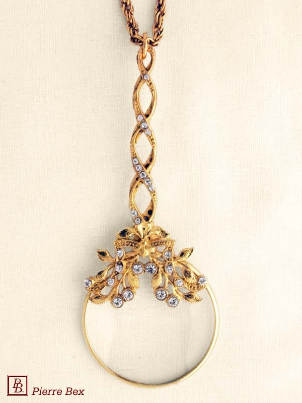 Pierre Bex Art-Deco magnifying glass necklace 45023-D8