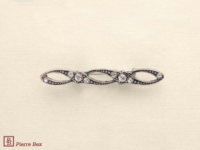 Pierre Bex Art-Deco brooch with rhinestones 45176-31