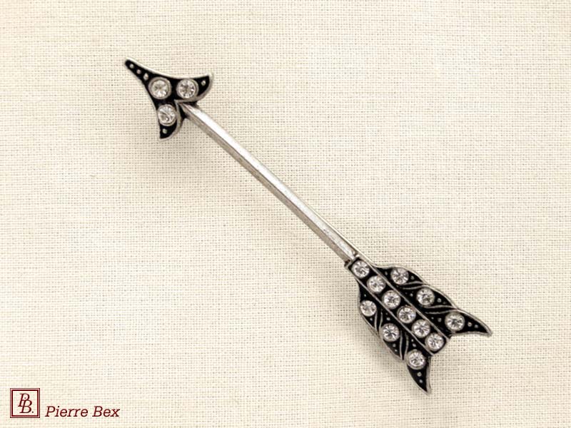 Pierre Bex Art-Deco brooch arrow 45336-12