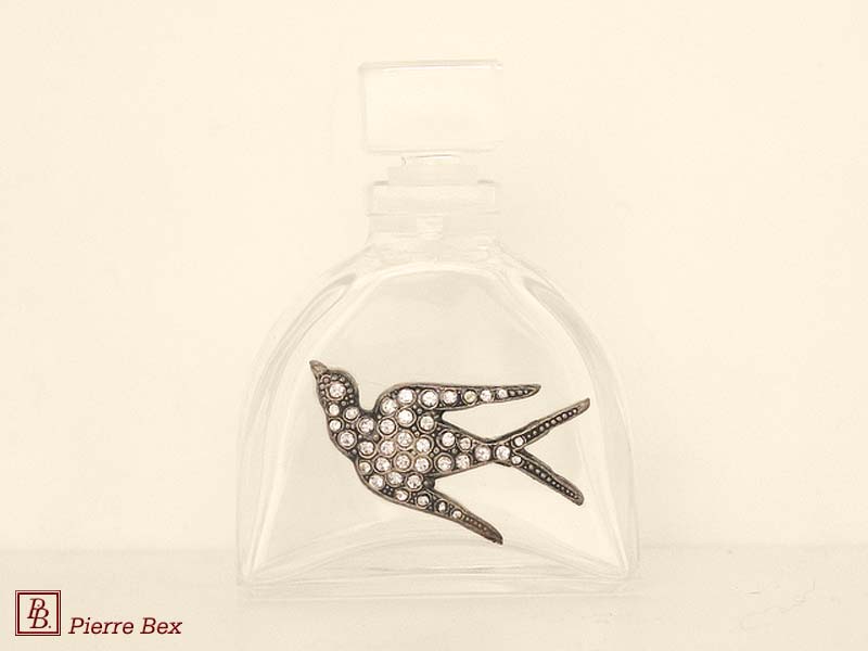 Pierre Bex Art-Deco perfume bottle swallow 46019-21