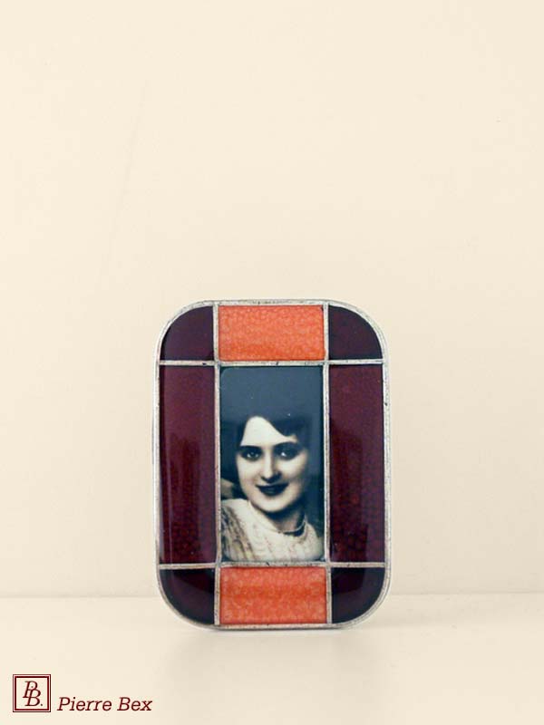 Pierre Bex Art-Deco enamel picture-frame 48419-03