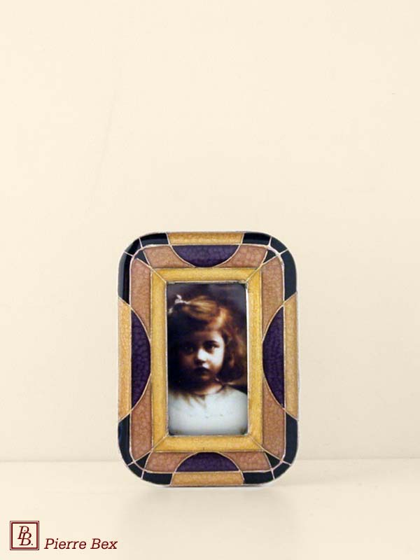 Pierre Bex Art-Deco enamel picture-frame 48419-06