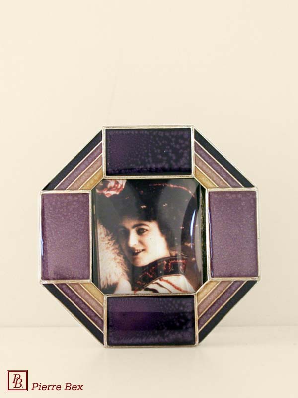 Pierre Bex Art-Deco enamel picture-frame 48429-05