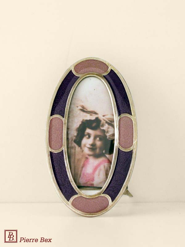 Pierre Bex Art-Deco enamel picture-frame 48429-08
