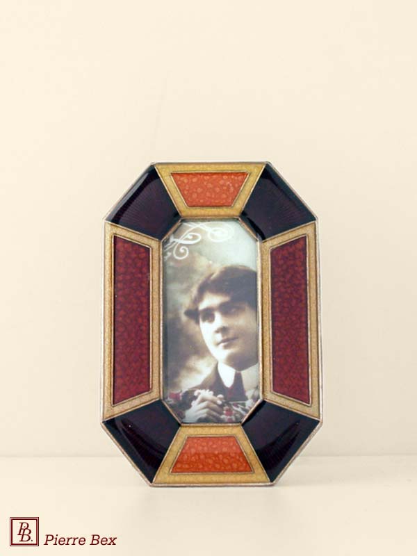 Pierre Bex Art-Deco enamel picture-frame 48429-09