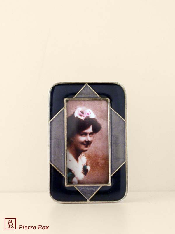 Pierre Bex Art-Deco enamel picture-frame 48429-15