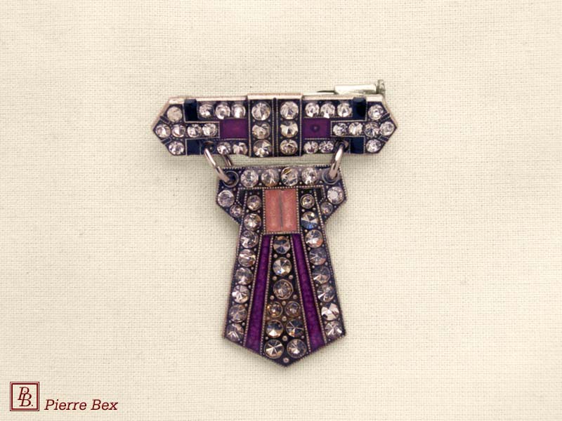 Pierre Bex Art-Deco brooch pendent 49226-01
