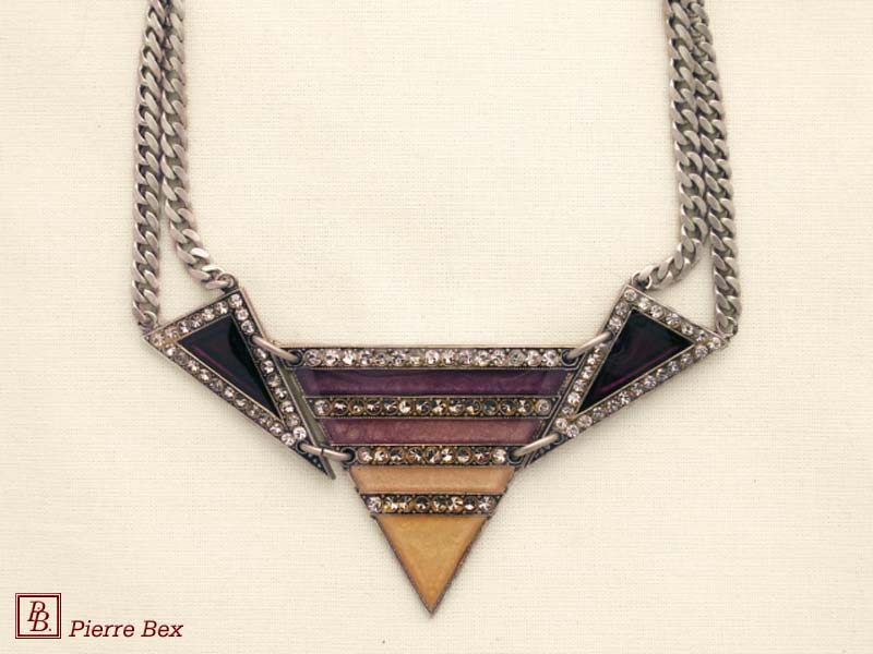 Pierre Bex Art-Deco large necklace 49254-06