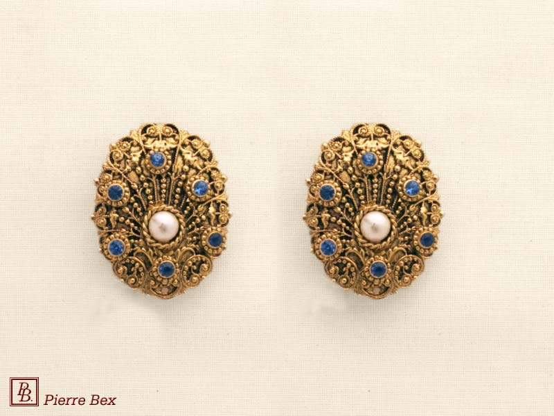 Pierre Bex Baroque earclips 64315-02