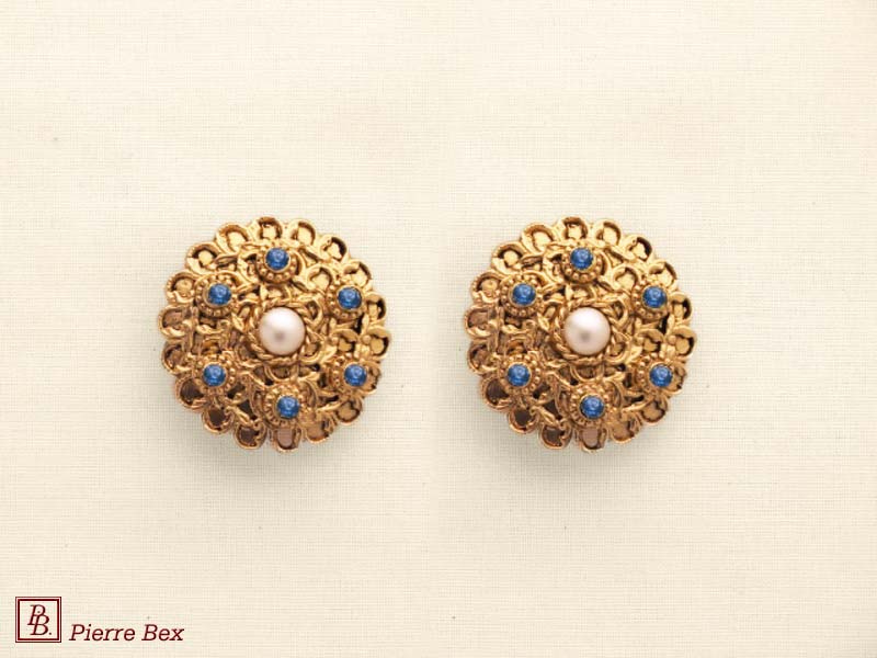 Pierre Bex Baroque earclips 64315-04