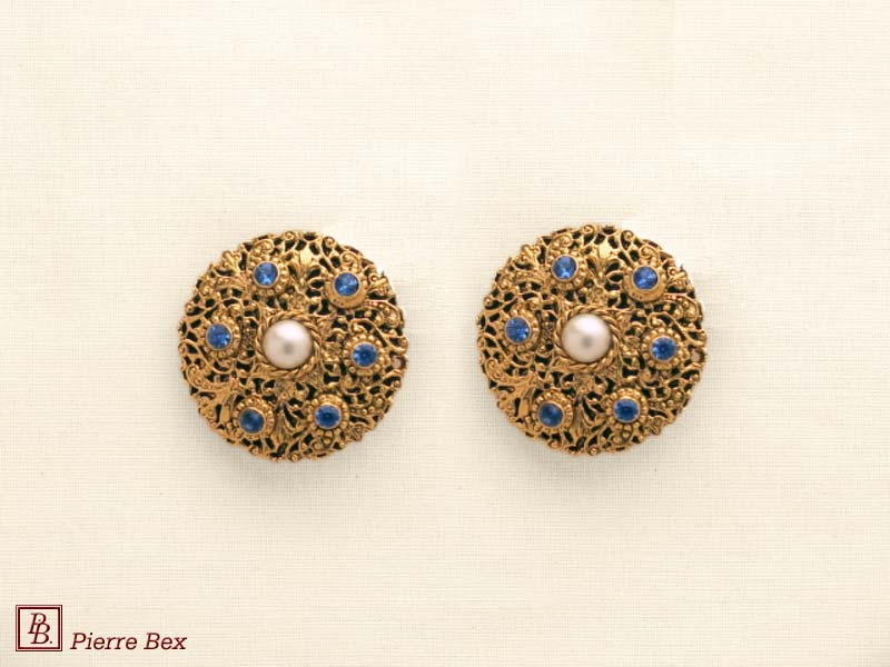 Pierre Bex Baroque earclips 64315-05