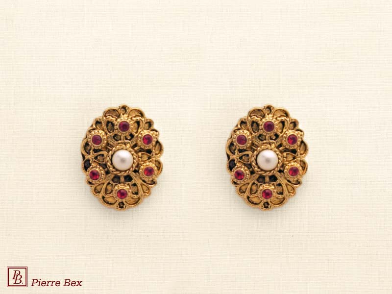 Pierre Bex Baroque earclips 64315-06