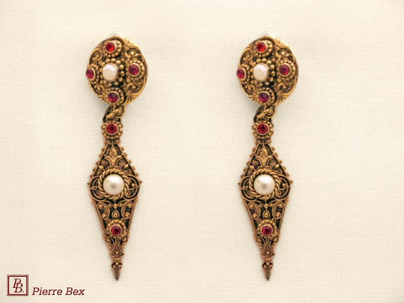 Pierre Bex Baroque earclips 64335-01