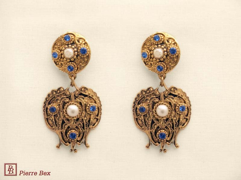 Pierre Bex Baroque earclips 64335-02