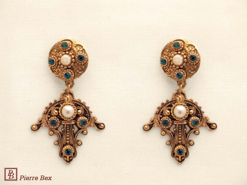 Pierre Bex Baroque earclips 64335-03