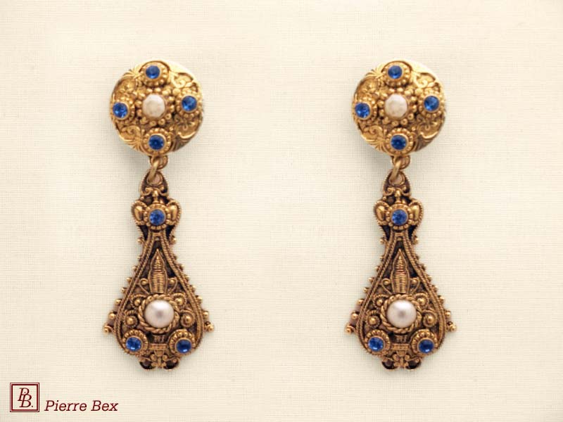 Pierre Bex Baroque earclips 64335-04
